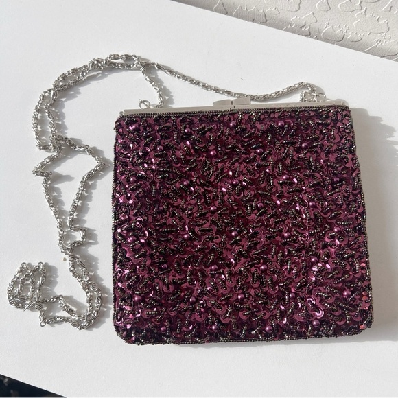 Le Regale Vintage Sequin Crossbody Bag - Picture 2 of 6